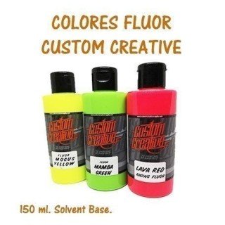 Colores Fluor Base Solvente - Custom Creative