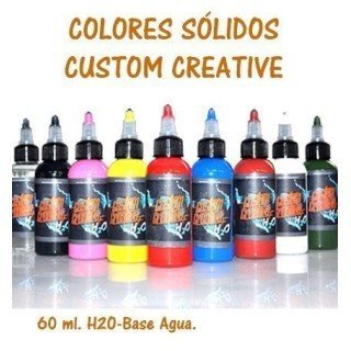 Pintura base agua Sólidos H2O 60 ml. Custom Creative
