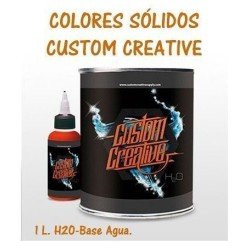 Pintura base agua H2O colores sólidos 1l. de Custom Creative.