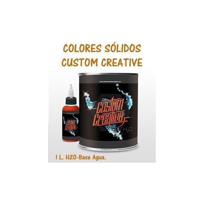 Pintura para aerógrafo - Sólidos - Custom Creative 60 ml.