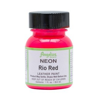 Pintura Neon para cuero Rio Red 1oz. Angelus