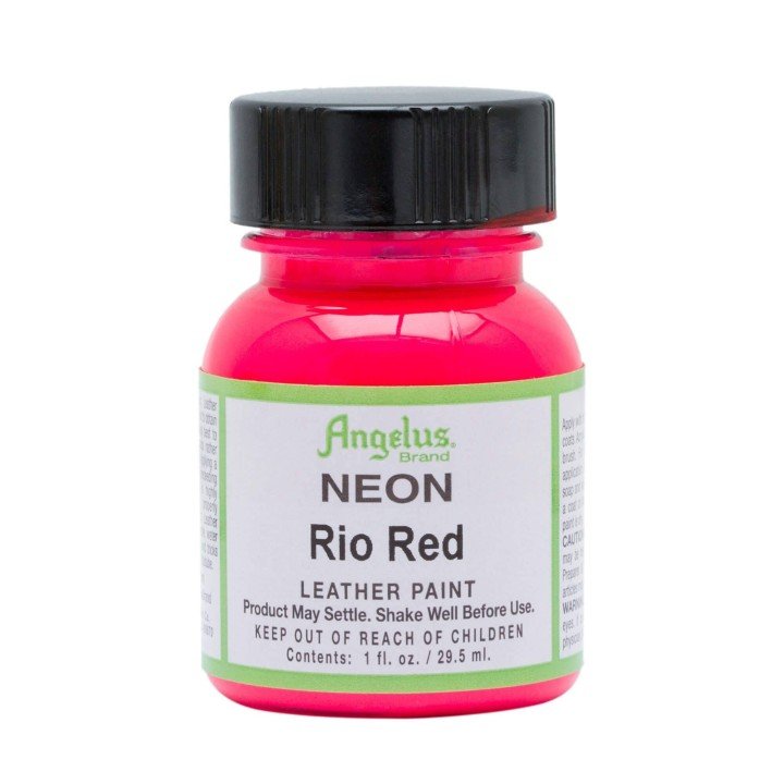 Leather Neon Paint Rio Red 1oz. Angelus