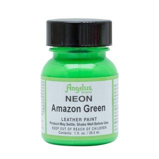 Pintura Neon para cuero Amazon Green 1oz. Angelus