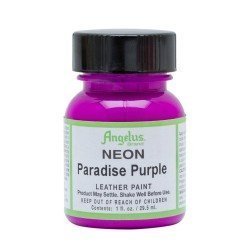 Pintura Neon para cuero Paradise Purple 1oz. Angelus