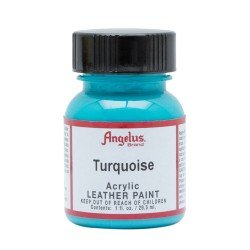 Leather Acrylic Paint Turquoise 1oz. Angelus