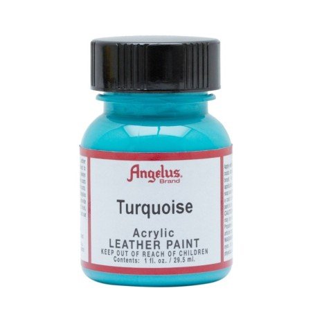 Leather Acrylic Paint Turquoise 1oz. Angelus
