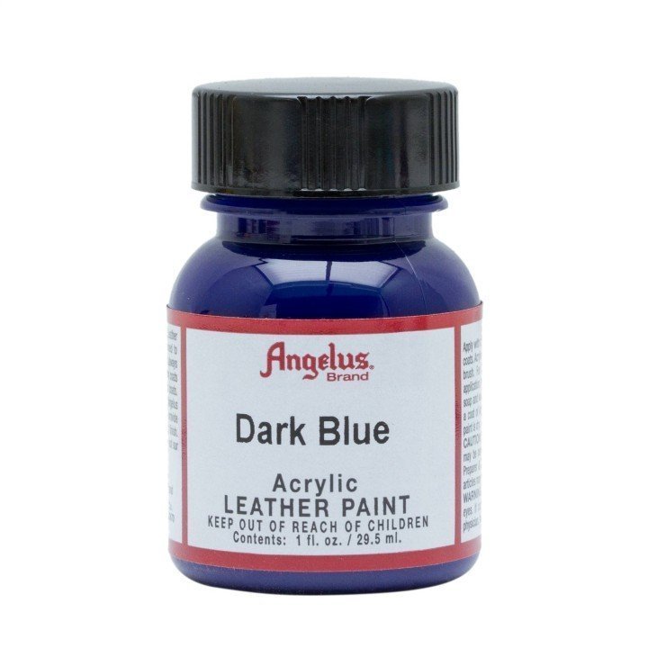 Leather Acrylic Paint Dark Blue 1oz. Angelus