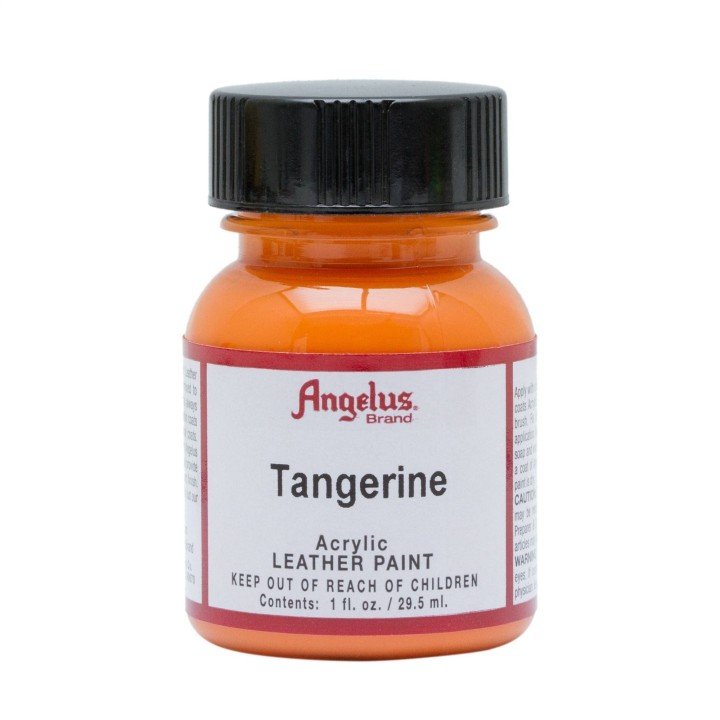 Leather Acrylic Paint Tangerine 1oz. Angelus