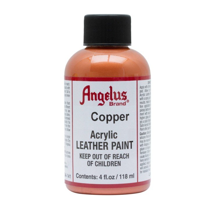 Pintura Acrilica para Cuero Cobre 4oz. Angelus