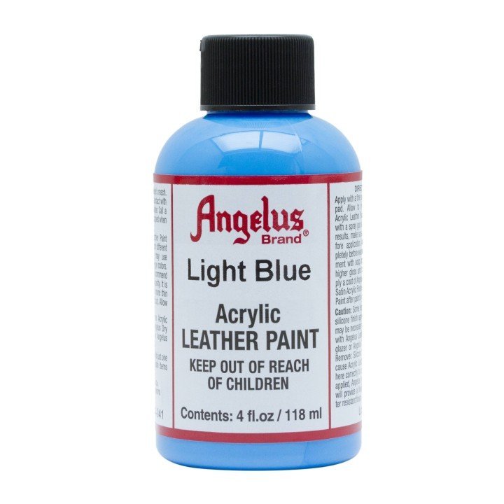 Leather Acrylic Paint Light Blue 4oz. Angelus