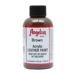 Leather Acrylic Paint Brown 4oz. Angelus
