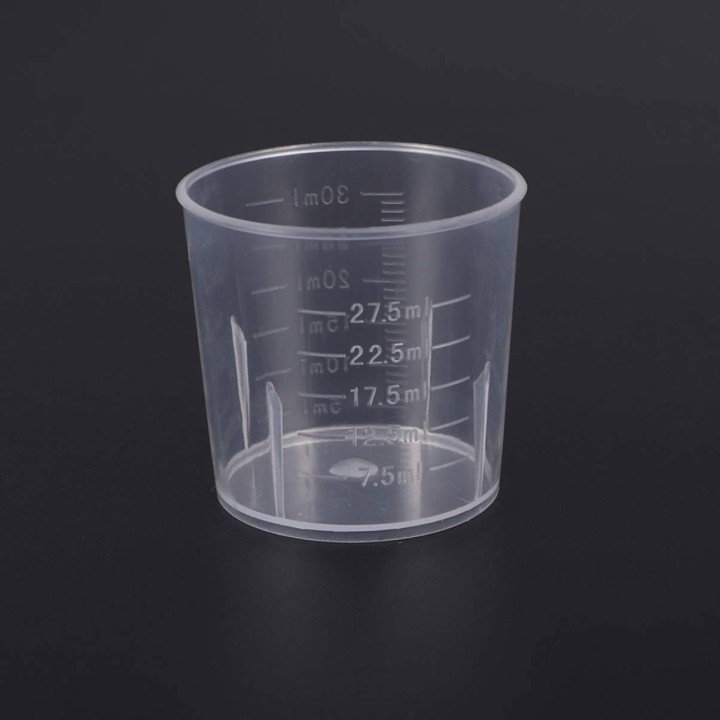 Vaso medidor mezcla pequeño 30 ml.