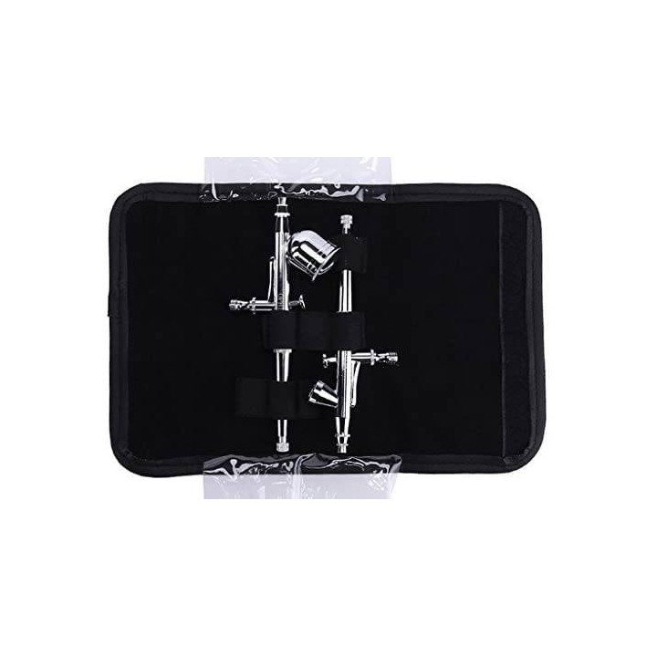 Funda de Cuero para 2 Aerógrafos