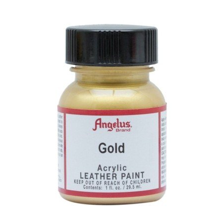 Pintura Acrilica para Cuero Oro 1oz. Angelus