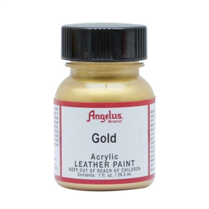 Leather Acrylic Paint Gold 1oz. Angelus