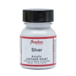 Leather Acrylic Paint Silver 1oz. Angelus