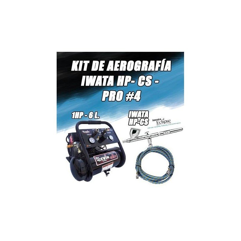 Kit de Aerografia Neo Pro 6 L. - Iwata Cevik