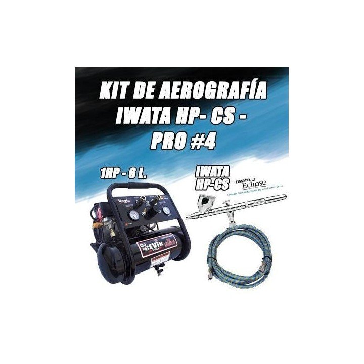 Kit de Aerografia Eclipse HP-CS Pro 6 L. - Iwata Cevik