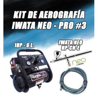 Kit de Aerografia Neo Pro 6 L. - Iwata Cevik