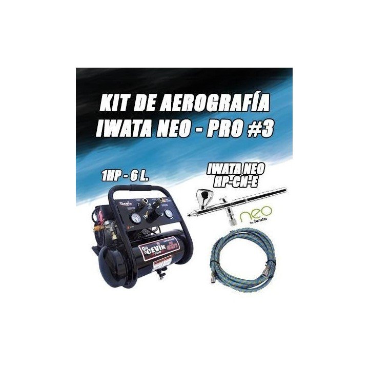 Kit de Aerografia Neo Pro 6 L. - Iwata Cevik