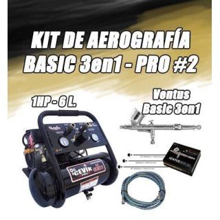 Kit de Aerografia Basic 3en1 Pro 6 L. - Ventus Cevik