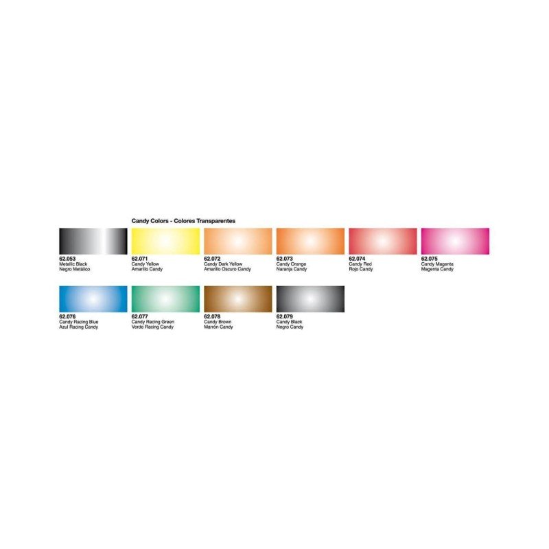 Oferta 5 Colores Candy A Elegir - Vallejo Premium