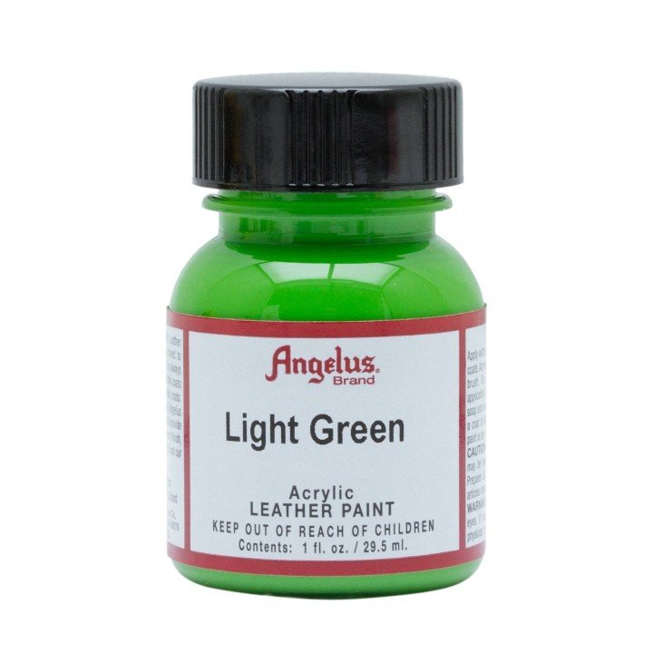 Leather Acrylic Paint Light Green 4oz. Angelus