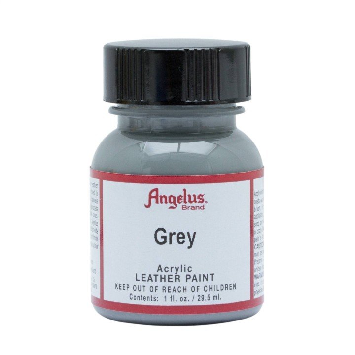 Pintura Acrilica para Cuero Gris 1oz. Angelus