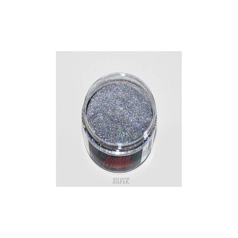 Metal Flakes Silver 3 oz. Varios tamaños de la marca Custom Creative