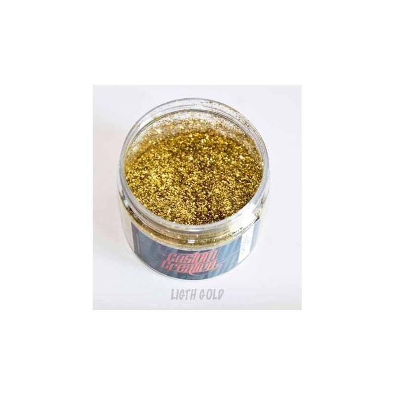 Metal Flakes Gold 3 oz. Varios tamaños de la marca Custom Creative
