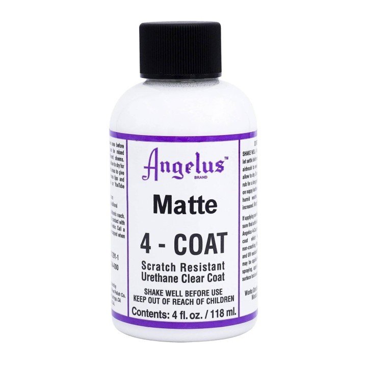 Barniz Mate 4-Coat para Cuero 4oz. Angelus