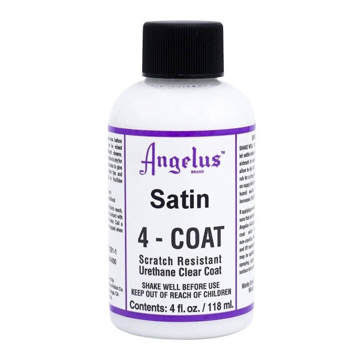 4 Coat Satin Acrylic Finisher for Leather 4oz. Angelus