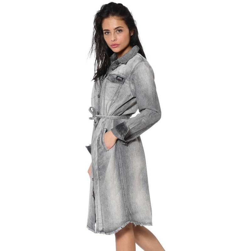 Vestido Denim gris claro - Von Dutch