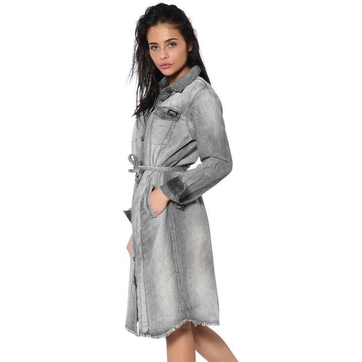 Vestido Denim gris claro - Von Dutch