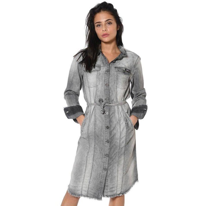 Vestido Denim gris claro - Von Dutch
