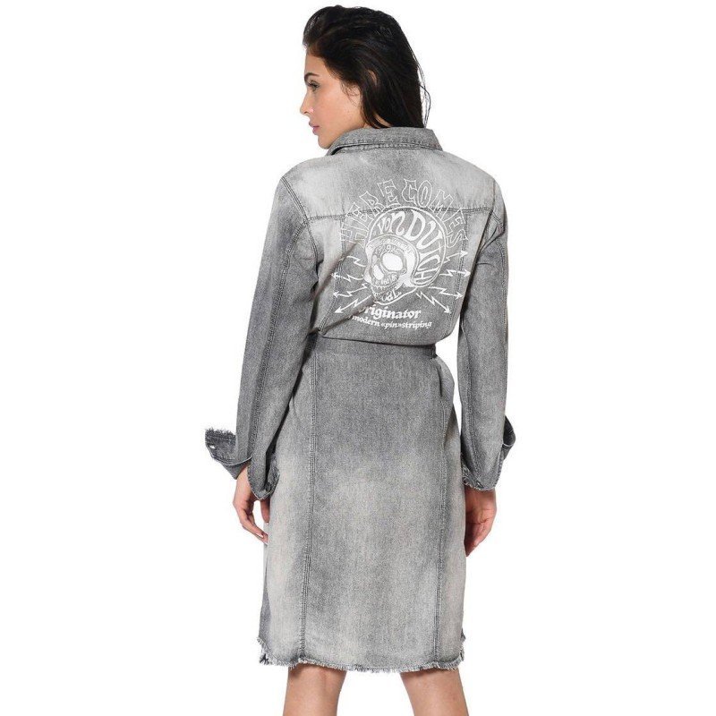 Vestido Denim gris claro - Von Dutch