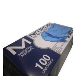 Guantes de Nitrilo Blue (100 und.) - Santex