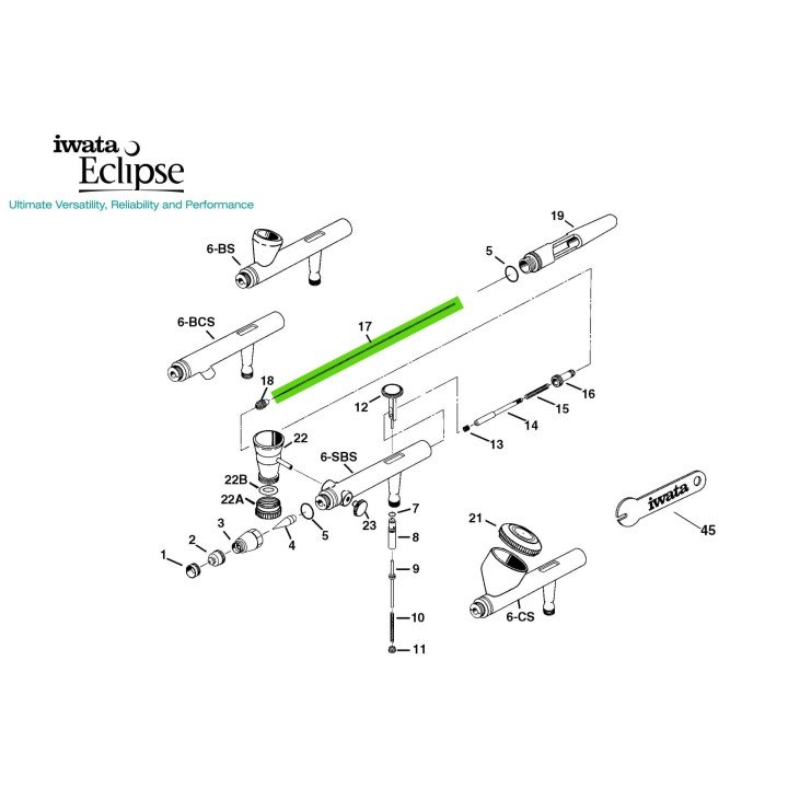 Repuestos para Aerógrafos Iwata Serie Eclipse