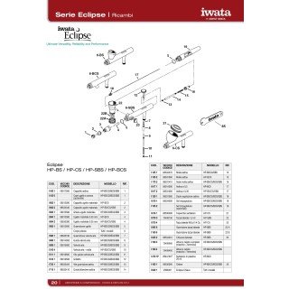 Aguja 0,2 para Aerógrafos Iwata HP-AP/BP/SBP