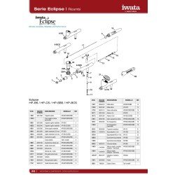 Repuestos para Aerógrafos Iwata Serie Eclipse