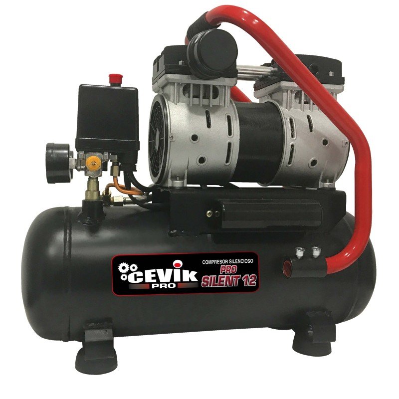 Compresor Silencioso Cevik ProSilent 12 L.