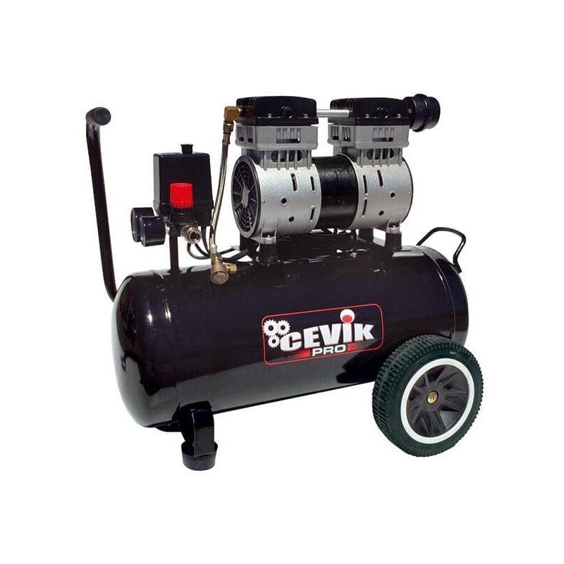 Compresor Silencioso Cevik ProSilent 24 L.
