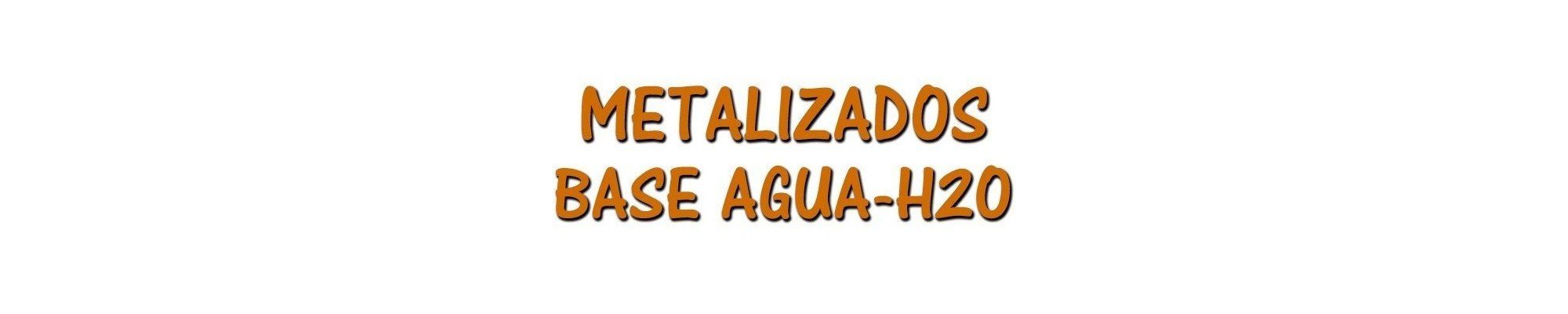 Pinturas en colores metalizados base agua para trabajos de aerografía