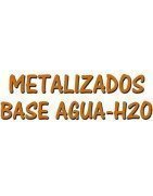 Pinturas en colores metalizados base agua para trabajos de aerografía